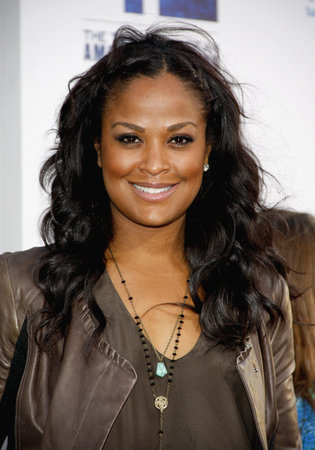 Laila Ali at the Los Angeles premiere of "42" held at the TCL Chinese Theatre in Hollywood, California, United States on April 9, 2013.のeditorial素材
