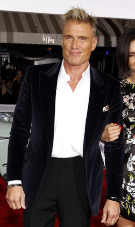 Dolph Lundgren at the World premiere of 'Hail, Caesar!' held at the Regency Village Theatre in Westwood, USA on February 1, 2016.のeditorial素材
