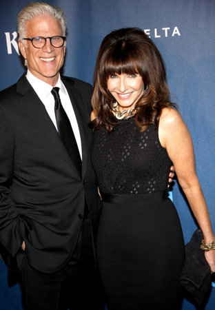 Ted Danson and Mary Steenburgen at the 24th Annual GLAAD Media Awards held at the JW Marriott Hotel in Los Angeles, United States, 200413.のeditorial素材