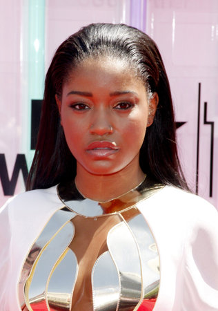 Keke Palmer at the 2014 BET Awards held at the Nokia Theatre L.A. Live in Los Angeles, USA on June 29, 2014.のeditorial素材