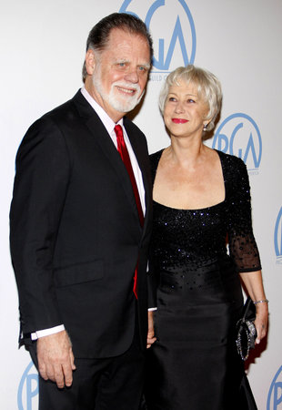 Helen Mirren and Taylor Hackford at the 22nd Annual Producers Guild Awards held at the Beverly Hilton hotel in Beverly Hills, USA on January 22, 2011.のeditorial素材