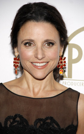 Julia Louis-Dreyfus at the 25th Annual Producers Guild Awards held at the Beverly Hilton Hotel in Los Angeles, USA on January 19, 2014.のeditorial素材