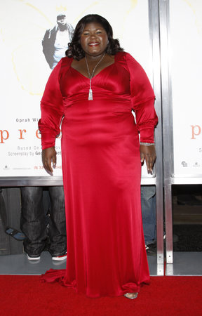 HOLLYWOOD, CA - NOVEMBER 01, 2009. Gabourey Sidibe at the AFI FEST 2009 Screening of 'Precious' held at the Grauman's Chinese Theater in Hollywood, USA on November 1, 2009.のeditorial素材
