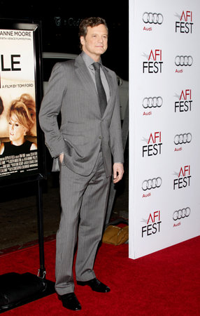 HOLLYWOOD, CA - NOVEMBER 05, 2009: Colin Firth at the AFI FEST 2009 Screening of 'A Single Man' held at the Grauman's Chinese Theater in Hollywood, USA on November 5, 2009.のeditorial素材