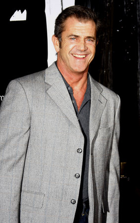 Mel Gibson attends the Los Angeles Premiere of "American Gangster" held at the ArcLight Cinemas in Hollywood, California, United States on October 29, 2007.のeditorial素材