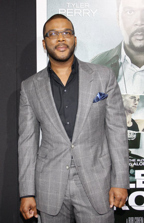 Tyler Perry at the Los Angeles premiere of 'Alex Cross' held at the ArcLight Cinemas Cinerama Dome in Los Angeles on October 15, 2012.のeditorial素材