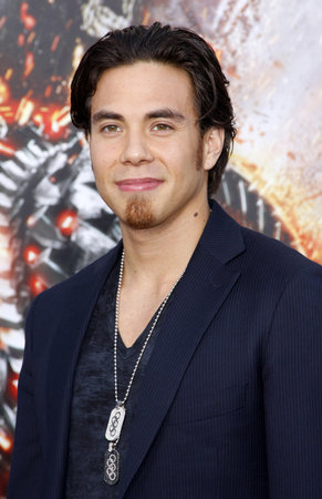 Apolo Ohno at the Los Angeles premiere of &#39;Battleship&#39; held at the Nokia Theatre L.A. Live in Los Angeles on May 10, 2012.のeditorial素材