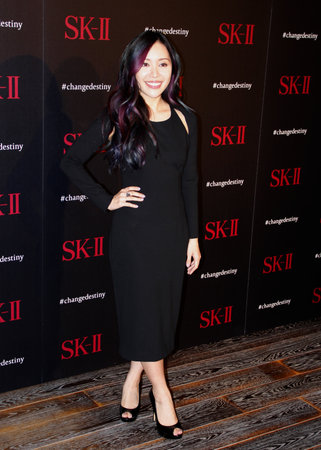 Michelle Phan at the SK-II ChangeDestiny Forum held at the Andaz Hotel in West Hollywood, USA on February 26, 2016.のeditorial素材