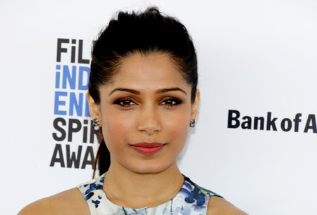 Freida Pinto at the 2016 Film Independent Spirit Awards held at the Santa Monica Beach in Santa Monica, USA on February 27, 2016.のeditorial素材