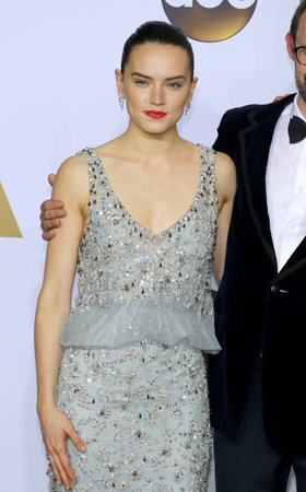 Daisy Ridley at the 88th Annual Academy Awards - Press Room held at the Loews Hollywood Hotel in Hollywood, USA on February 28, 2016.のeditorial素材