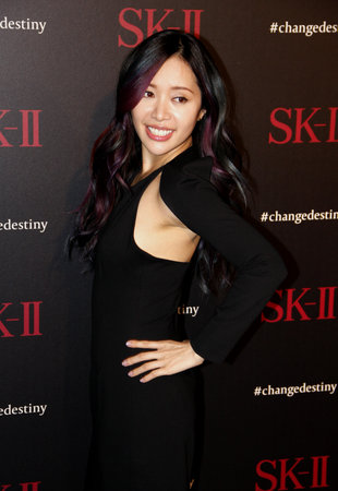 Michelle Phan at the SK-II ChangeDestiny Forum held at the Andaz Hotel in West Hollywood, USA on February 26, 2016.のeditorial素材