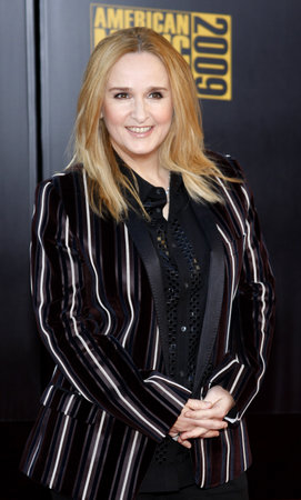 Melissa Etheridge at the 2009 American Music Awards held at the Nokia Theater in Los Angeles on November 22, 2009.のeditorial素材