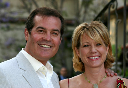 Bob Goen and Marianne Curan at the 2004 Wine Tasting Event: Vintage Hollywood held at the Private residence in Brendwood on June 5, 2004.のeditorial素材