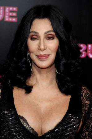 Cher at the Los Angeles premiere of 'Burlesque' held at the Grauman's Chinese Theatre in Hollywood on November 15, 2010.のeditorial素材