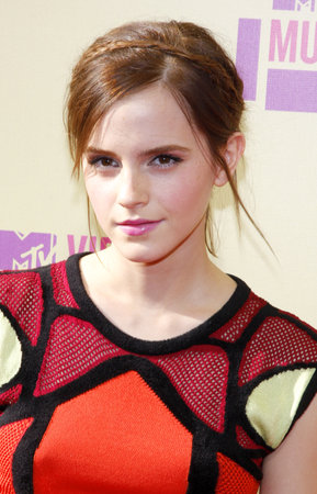 Emma Watson at the 2012 MTV Video Music Awards held at the Staples Center in Los Angeles, United States on September 6, 2012.のeditorial素材