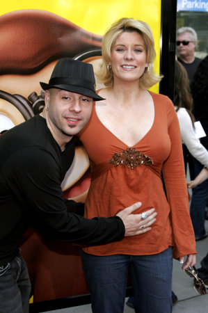 McKenzie Westmore (r) and Seven attend the World Premiere of "Curious George" held at the ArcLight Cinemas in Hollywood, California on January 28, 2006.のeditorial素材