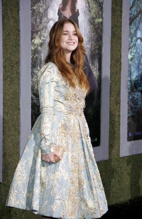Alice Englert at the Los Angeles premiere of 'Beautiful Creatures' held at the TCL Chinese Theater in Hollywood on February 6, 2013 in Los Angeles, California.のeditorial素材