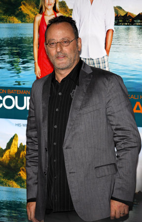 Jean Reno at the Los Angeles premiere of 'Couples Retreat' held at the Mann's Village Theatre in Westwood on October 5, 2009.のeditorial素材
