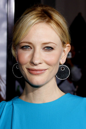 Cate Blanchett attends the Los Angeles Premiere of Elizabeth The Golden Age held at the Gibson Amphitheater Universal City Walk in Universal City, California, United States on October 1, 2007.のeditorial素材