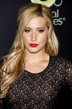 Ashley Tisdale at the Los Angeles premiere of &#39;Footloose&#39; held at the Regency Village Theatre in Westwood on October 3, 2011.のeditorial素材