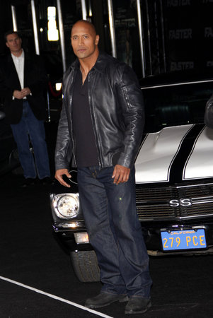 Dwayne Johnson at the Los Angeles premiere of 'Faster" held at the Grauman's Chinese Theater in Hollywood on November 22, 2010.のeditorial素材