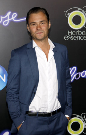 Patrick John Flueger at the Los Angeles premiere of 'Footloose' held at the Regency Village Theatre in Westwood on October 3, 2011.のeditorial素材