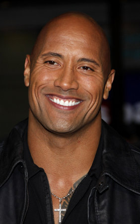 Dwayne Johnson at the Los Angeles premiere of 'Faster" held at the Grauman's Chinese Theater in Hollywood on November 22, 2010.のeditorial素材