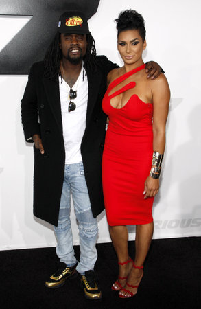 Wale at the Los Angeles premiere of 'Furious 7' held at the TCL Chinese Theater in Hollywood, USA on April 1, 2015.のeditorial素材