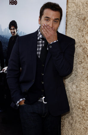 Jeremy Piven at the HBO's 'Entourage' Season 7 Premiere held at the Paramount Studios lot in Hollywood on June 16, 2010.のeditorial素材