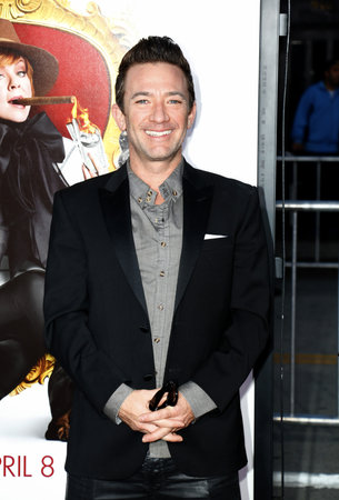David Faustino at the Los Angeles premiere of 'The Boss' held at the Regency Village Theatre in Westwood, USA on March 28, 2016.のeditorial素材