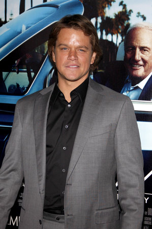 Matt Damon at the HBO's 'His Way' Los Angeles Premiere held at the Paramount Studios lot in Hollywood on March 22, 2011.のeditorial素材