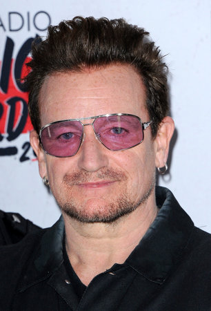 Bono at the 2016 iHeartRadio Music Awards - Press Room held at the Forum in Inglewood, USA on April 3, 2016.のeditorial素材