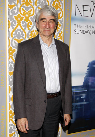 Sam Waterston at the Los Angeles premiere of HBO's 'The Newsroom' Season 3 held at the DGA Theatre in Los Angeles, USA on November 4, 2014.のeditorial素材