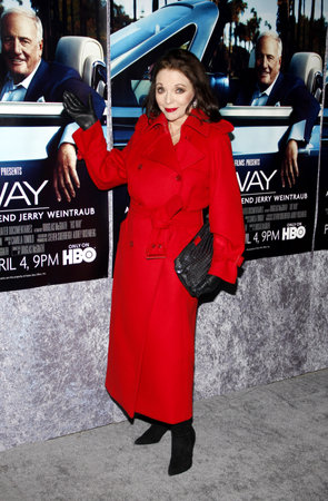 Joan Collins at the HBO's 'His Way' Los Angeles Premiere held at the Paramount Studios lot in Hollywood on March 22, 2011.のeditorial素材