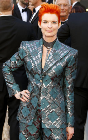Sandy Powell at the 88th Annual Academy Awards held at the Dolby Theatre in Hollywood, USA on February 28, 2016.のeditorial素材