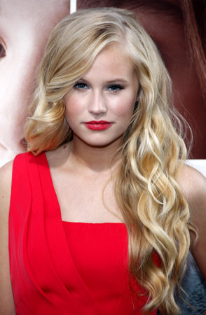 Danika Yarosh at the Los Angeles premiere of 'If I Stay" held at the TCL Chinese Theatre in Los Angeles, USA on August 20, 2014.のeditorial素材