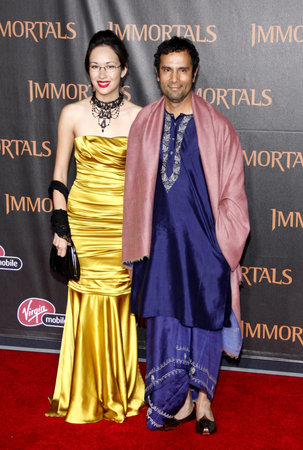 Tarsem Singh at the Los Angeles premiere of 'Immortals 3D' held at the Nokia Theater L.A. Live in Los Angeles on November 7, 2011.のeditorial素材