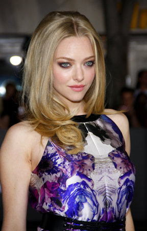 Amanda Seyfried at the Los Angeles premiere of 'In Time' held at the Regency Village Theater in Westwood on October 20, 2011.のeditorial素材