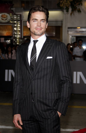 Matt Bomer at the Los Angeles premiere of 'In Time' held at the Regency Village Theater in Westwood on October 20, 2011.のeditorial素材