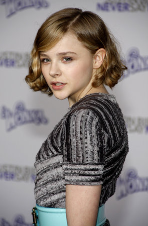 Chloe Grace Moretz at the Los Angeles premiere of 'Justin Bieber: Never Say Never' held at the Nokia Theater L.A. Live in Los Angeles on February 8, 2011.のeditorial素材