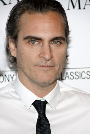 Joaquin Phoenix at the Los Angeles premiere of 'Irrational Man' held at the WGA Theater in Beverly Hills, USA on July 9, 2015.のeditorial素材