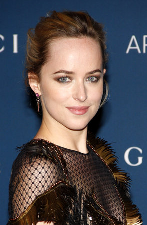 Dakota Johnson at the LACMA 2013 Art + Film Gala Honoring Martin Scorsese And David Hockney held at the LACMA in Los Angeles, USA on November 2, 2013.のeditorial素材