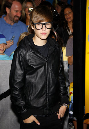 Justin Bieber at the Los Angeles premiere of 'Megamind' held at the Hollywood and Highland in Hollywood, USA on October 30, 2010.のeditorial素材