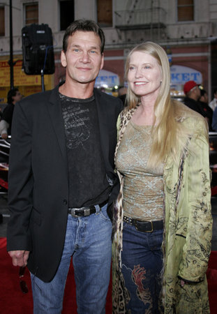 Patrick Swayze and Lisa Niemi at the Los Angeles fan screening of "Mission: Impossible 3" held at the Grauman's Chinese Theatre in Hollywood, USA on May 4, 2006.のeditorial素材