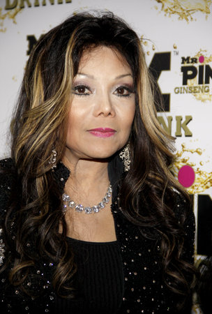 La Toya Jackson at the Mr. Pink Ginseng Drink Launch Party held at the Regent Beverly Wilshire Hotel in Beverly Hills, USA on October 11, 2012.のeditorial素材