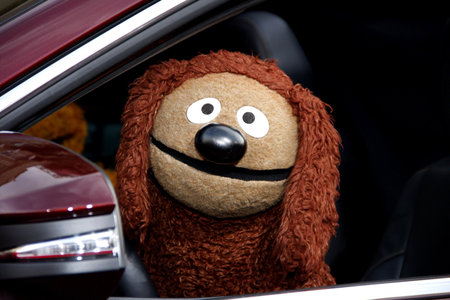 Muppets at the Los Angeles premiere of "Muppets Most Wanted" held at the El Capitan Theatre in Los Angeles, United States, 110314.のeditorial素材