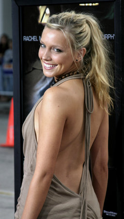 Katie Cassidy at the Los Angeles premiere of "Red Eye" held at the Mann Bruin Theater in Los Angeles, USA on August 4, 2005.のeditorial素材