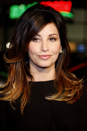 Gina Gershon at the Los Angeles premiere of 'P.S. I Love You' held at the Grauman's Chinese Theater in Hollywood on December 9, 2007.のeditorial素材