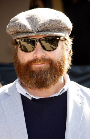 Zach Galifianakis at the Los Angeles premiere of 'Puss In Boots' held at the Regency Village...