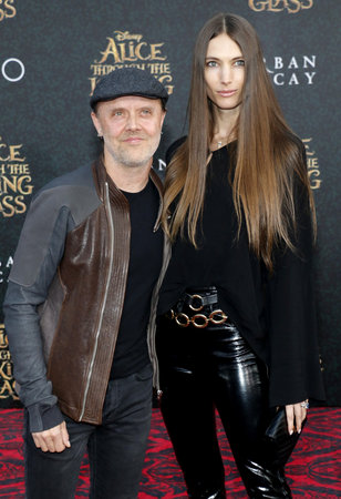 Lars Ulrich at the Los Angeles premiere of 'Alice Through The Looking Glass' held at the El Capitan Theater in Hollywood, USA on May 23, 2016.のeditorial素材